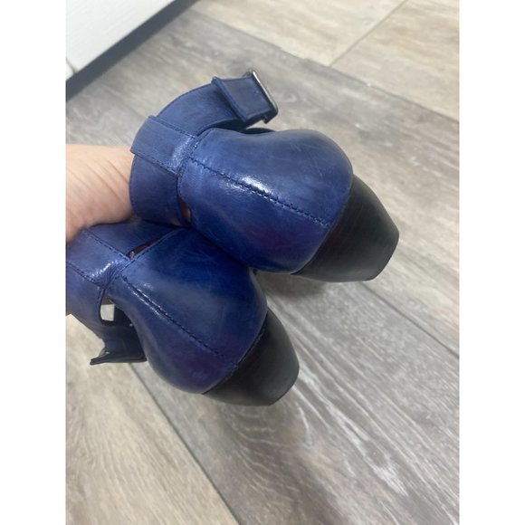 Everybody by BZ Moda Blue Mary Jane Pointed Toe Shoes 36.5 - Picture 5 of 8